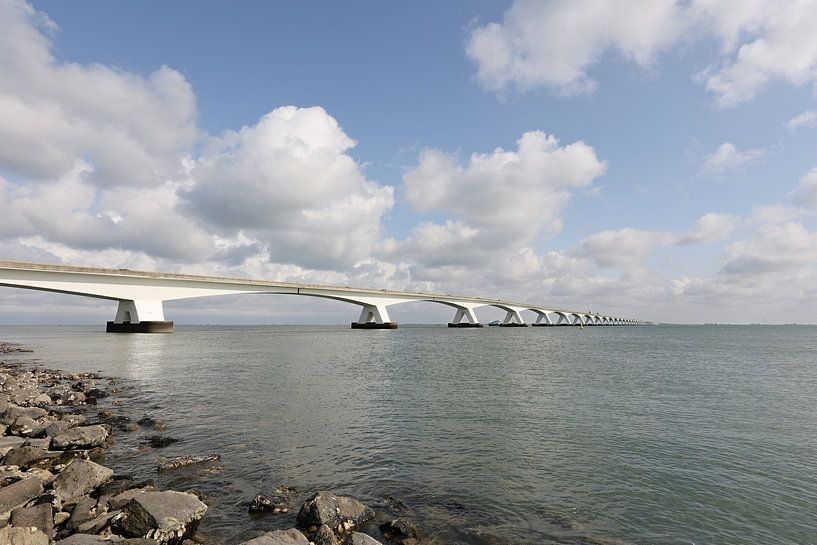The Zeelandbrug is a road bridge over the Eastern Scheldt by W J Kok
