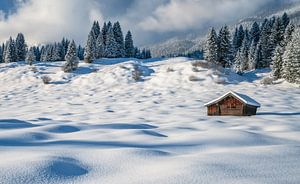 Winterlandschaft in Oberbayern