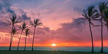 Sunrise at Kapaa Beach, Kauai, Hawaii
