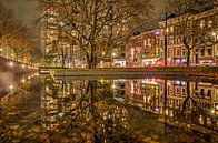 Westersingel bei Nacht von Frans Blok - Fotos, Kunst und weitere Wanddekoration Miniaturansicht