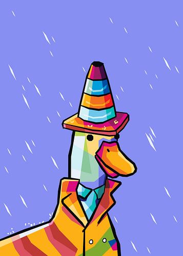 Duck Cute Pop Art Poster