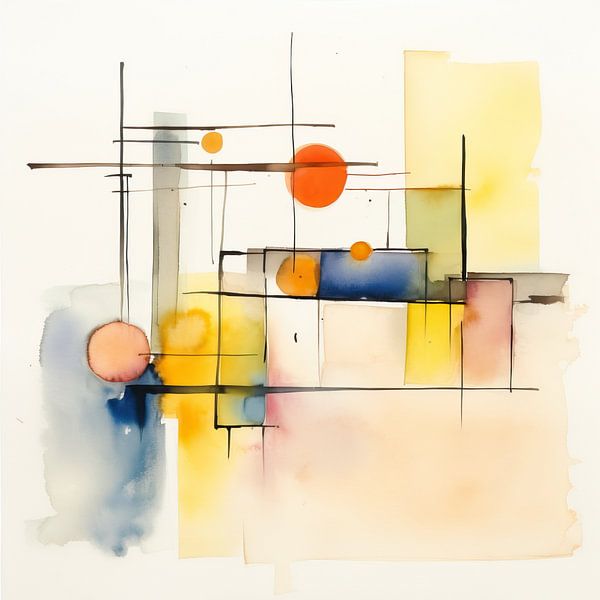 Abstract in Watercolour 462990 by Abstract Painting
