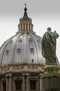 Dome of St. Peter's Basilica in Vatican City by rene marcel originals