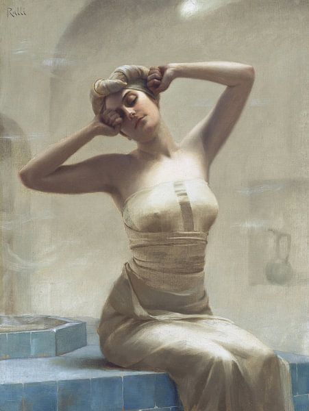 Frau in der Badewanne, Theodoros Ralli von Atelier Liesjes