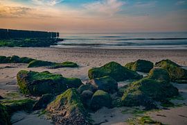 Zeeland, Sonnenuntergang bei Westkapelle