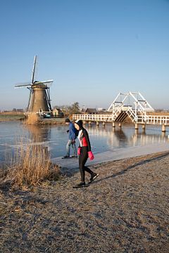 Schlittschuhlaufen im Polder von Maja Mars