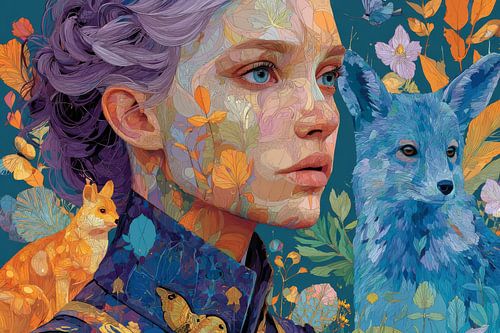 spiritueel leven met  portret van vrouw