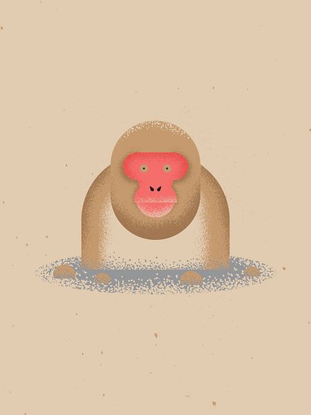 Singe des neiges par Vision Grasp Art