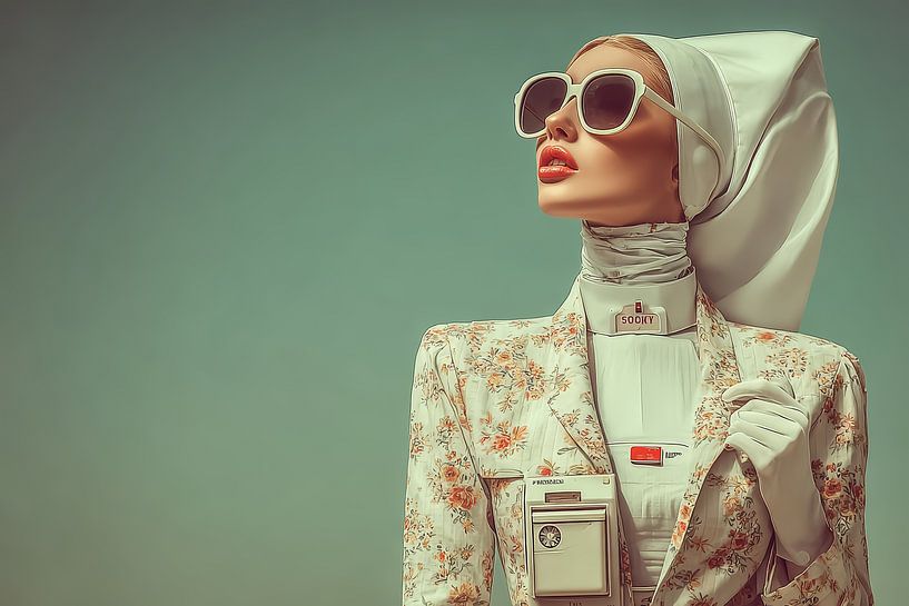 surrealistisches Porträt Frau von Egon Zitter