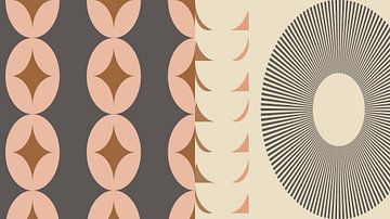 70s Retro boho kunst IV van Dina Dankers