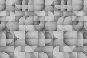 Mid Century Moderne abstrakte zeitgenössische Kunst Grau