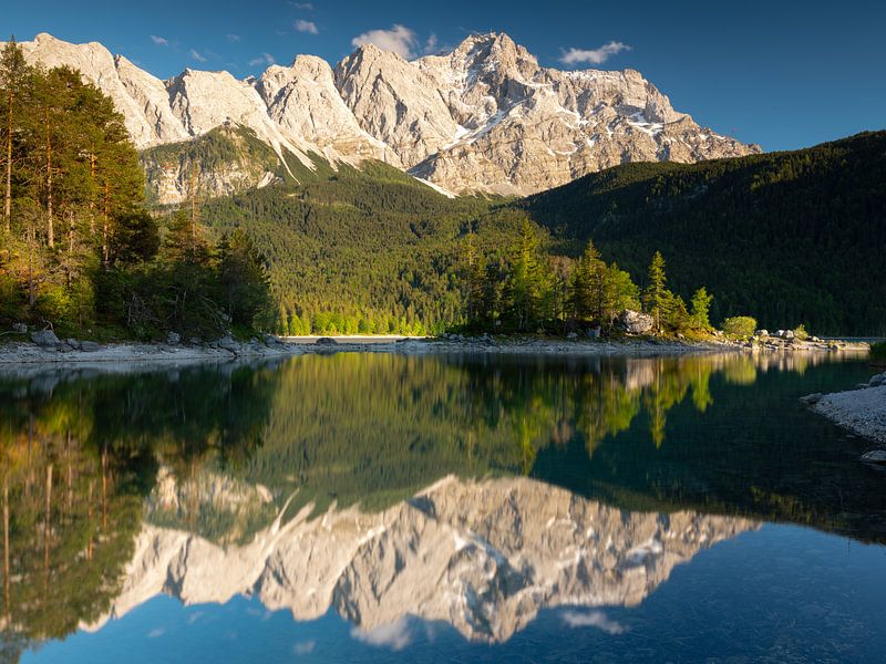 L'ambiance du soir à l'Eibsee par Andreas Müller
