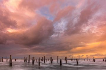 Zonsondergang op zee van Andy Luberti