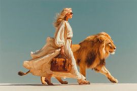 Unexpected encounter with a lion by Harry Hadders Design