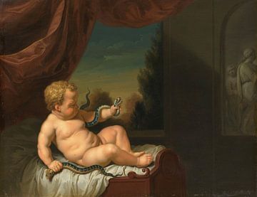 Het kind Hercules met een slang, Pieter van der Werff