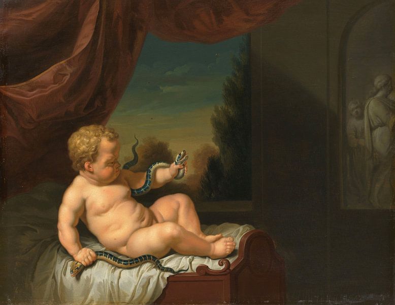 The Infant Hercules with a Serpent, Pieter van der Werff by Masterful Masters