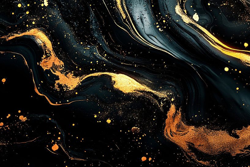 Goldene abstrakte Linien und Muster von Art & Soul Creations