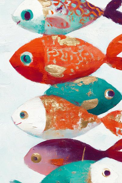 Golden Fish Parade by Marijke Trienekens