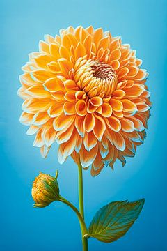 Dahlia flower by Vlindertuin Art