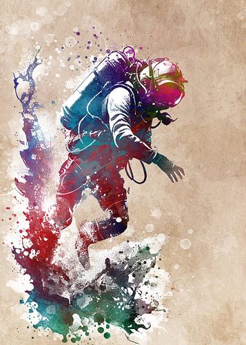 Taucher Sport Kunst #Taucher von JBJart Justyna Jaszke