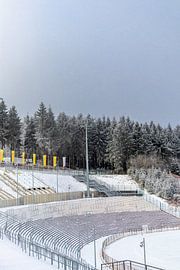 Schöne Winterlandschaft auf den Höhen des Thüringer Waldes von Oliver Hlavaty