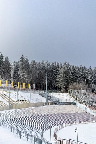 Prachtig winterlandschap op de hoogten van het Thüringer Wald