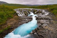 Mystical Bruarfoss Waterfall in Iceland