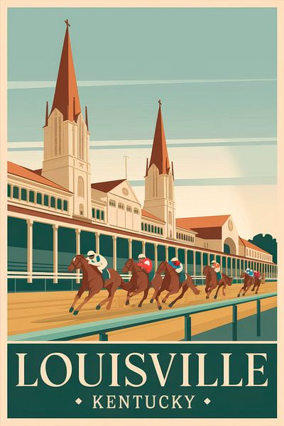 Louisville, Kentucky par Poster Art Shop