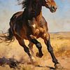 Untamed Horizon - Wild Mustang by Mellow Art