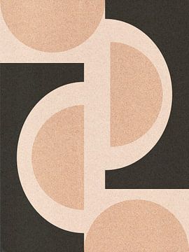 Moderne abstracte geometrische collage nr. 3 van Dina Dankers