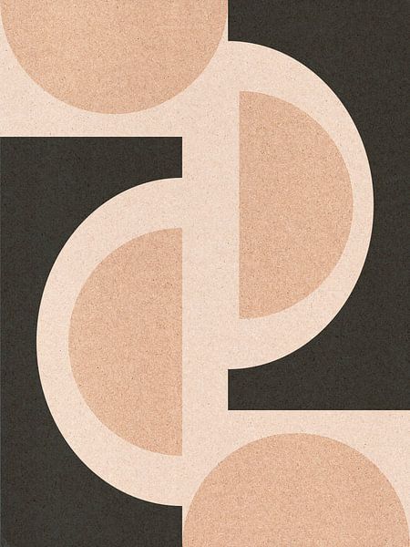 Moderne abstracte geometrische collage nr. 3 van Dina Dankers
