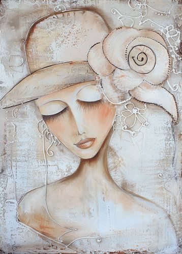 Porträt einer Dame mit Hut