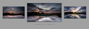 Sonnenaufgang in Graft von Eddy Westdijk