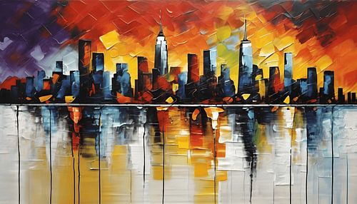 Schilderij kleurrijk