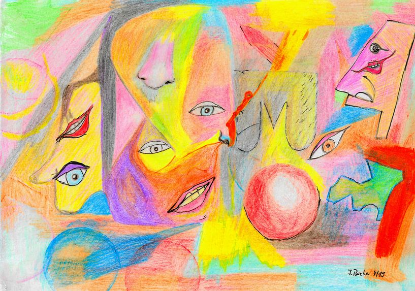 Happy faces by Johann Bucher
