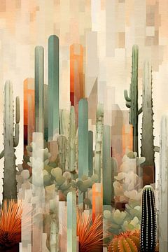 Cactus abstract van Bert Nijholt