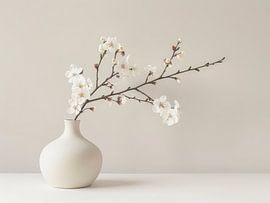 Minimalistische Stilllebenfotografie im Japandi-Stil