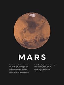 Mars - Moderne Astronomie zum Ausdrucken von MDRN HOME