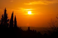 Coucher de soleil italien