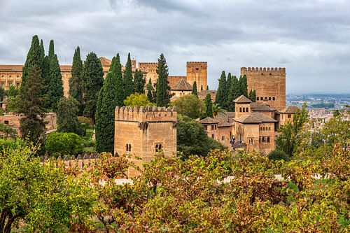 Alhambra panorama in Granada