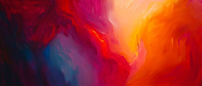 Farbenspiel in warmen Tönen von Poster Art Shop