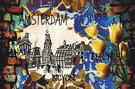 Tulips from Amsterdam, Mokum, Holland, digital art by MirEll digital art