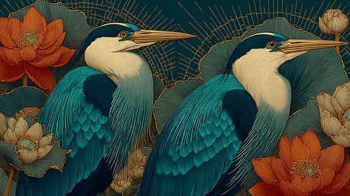 Koninklijke reigers: Neo Deco heiligdom