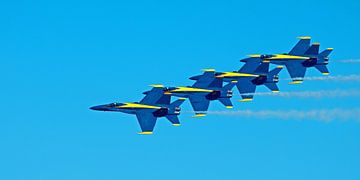 Blue Angels Formation Fly By by Bob de Bruin