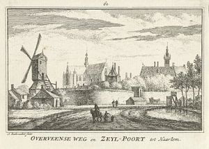 Abraham Rademaker, View of the Zijlpoort in Haarlem, 1727 - 1733 by Atelier Liesjes