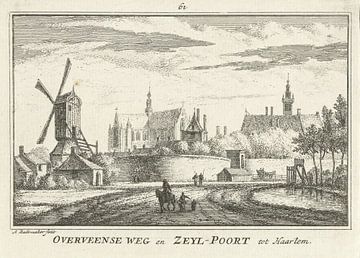 Abraham Rademaker, Ansicht des Zijlpoort in Haarlem, 1727 - 1733