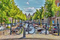 KLeurrijk Stadsgezicht Haarlem van Hilda Weges thumbnail