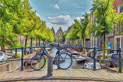 Colorful Cityscape of Haarlem
