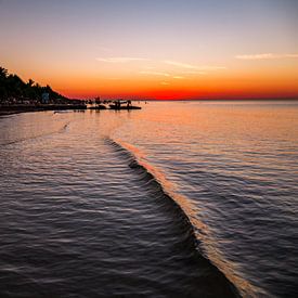 Sonnenuntergang auf dem Meer von Eline Oostingh