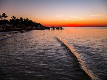 Sonnenuntergang auf dem Meer von Eline Oostingh